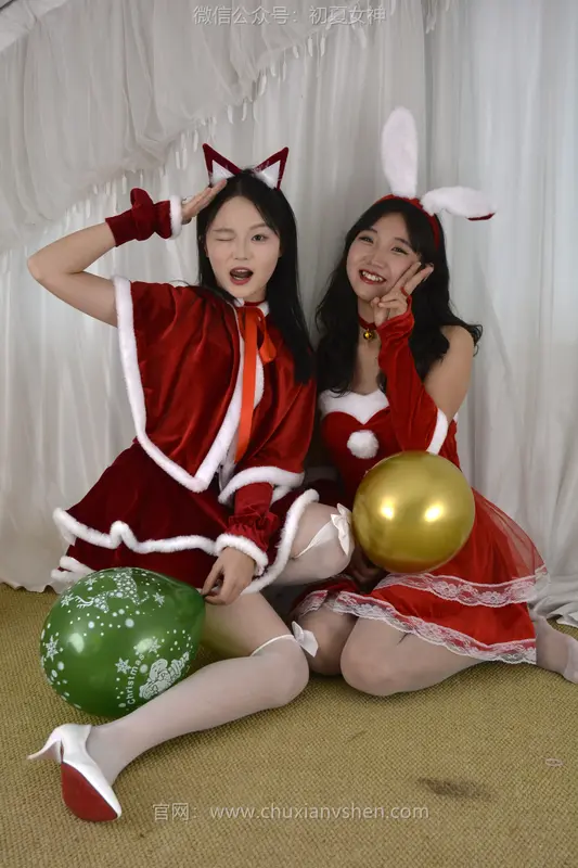初夏女神 NO.117 点点、双双 圣诞快乐 - 初夏女神
